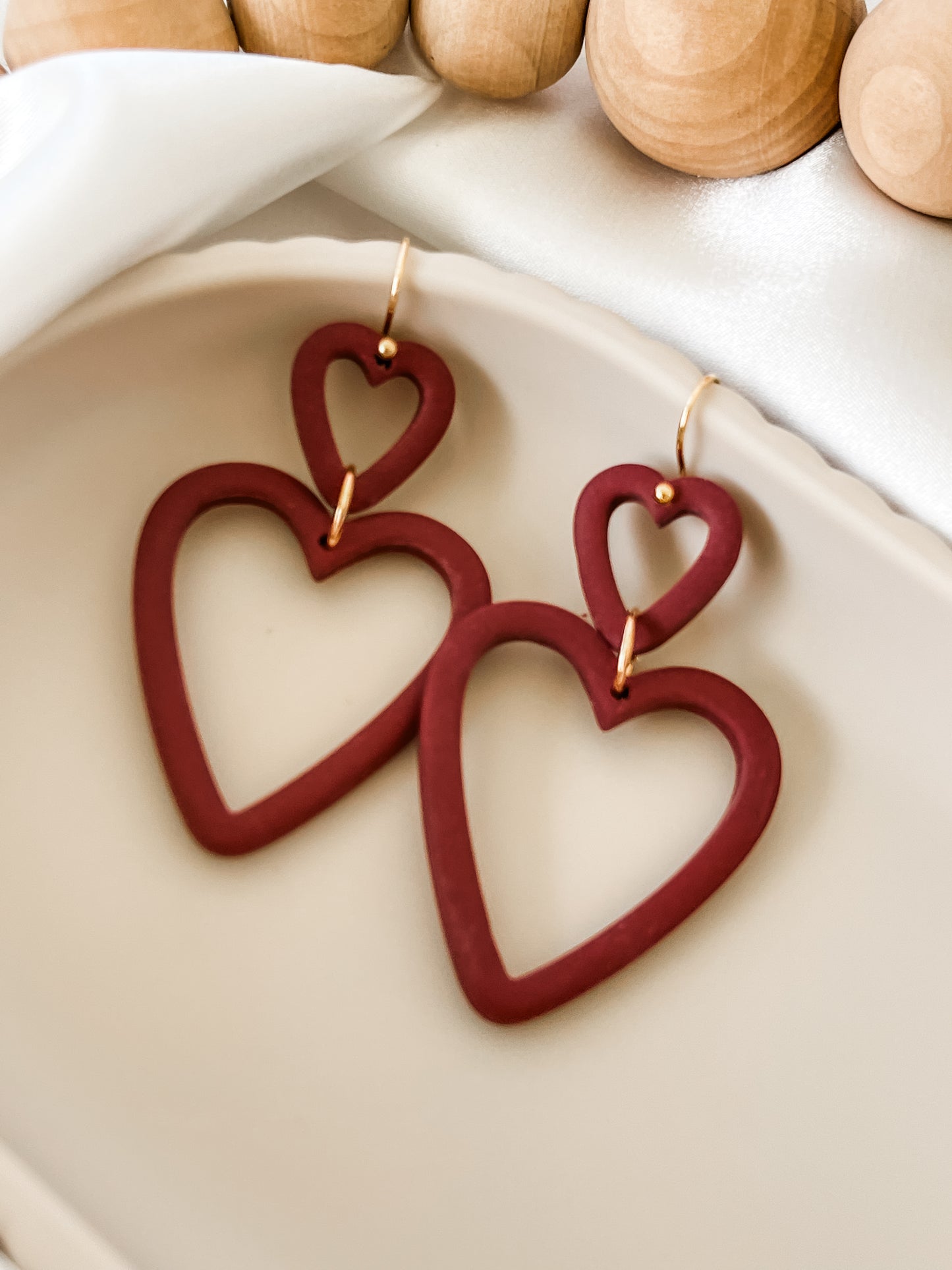 Hollow Heart Statement Earring - Date Night