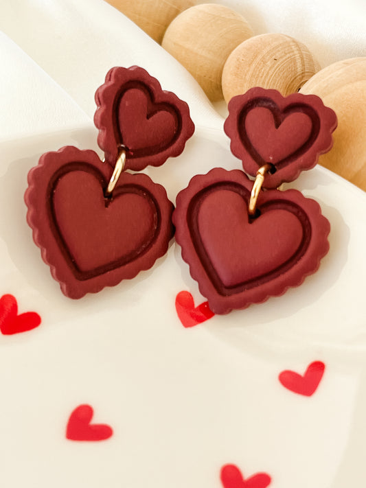 Scalloped Double Hearts - Date Night