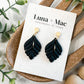 Garden Drop Earrings - Black