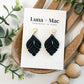 Garden Drop Earrings - Black