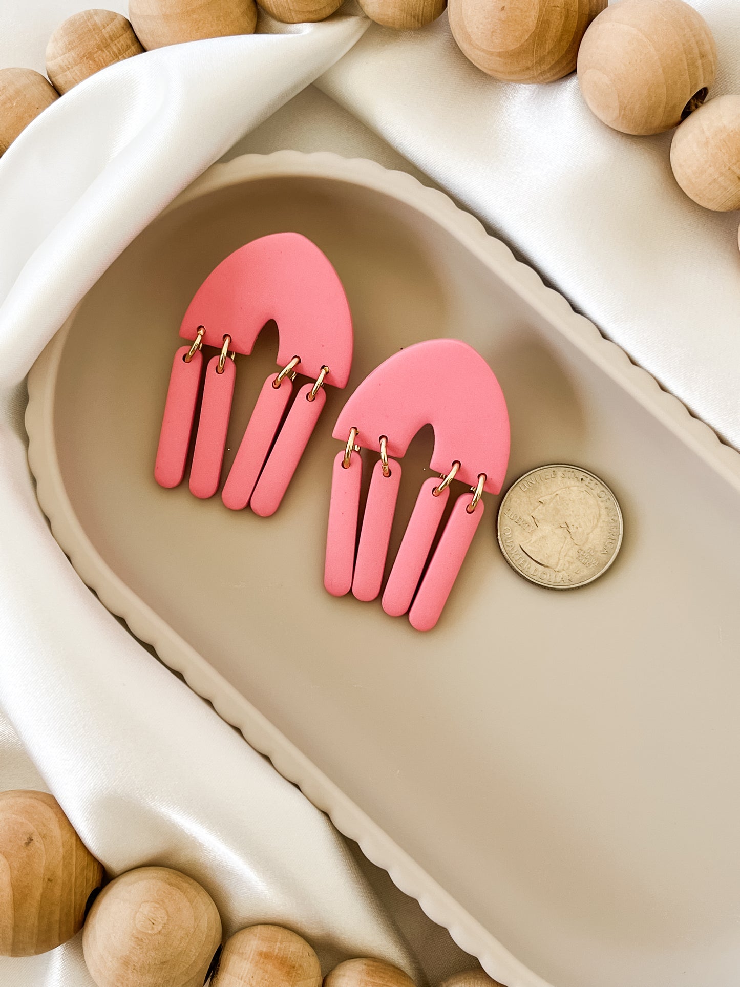 Neches Statement Earring - Pink