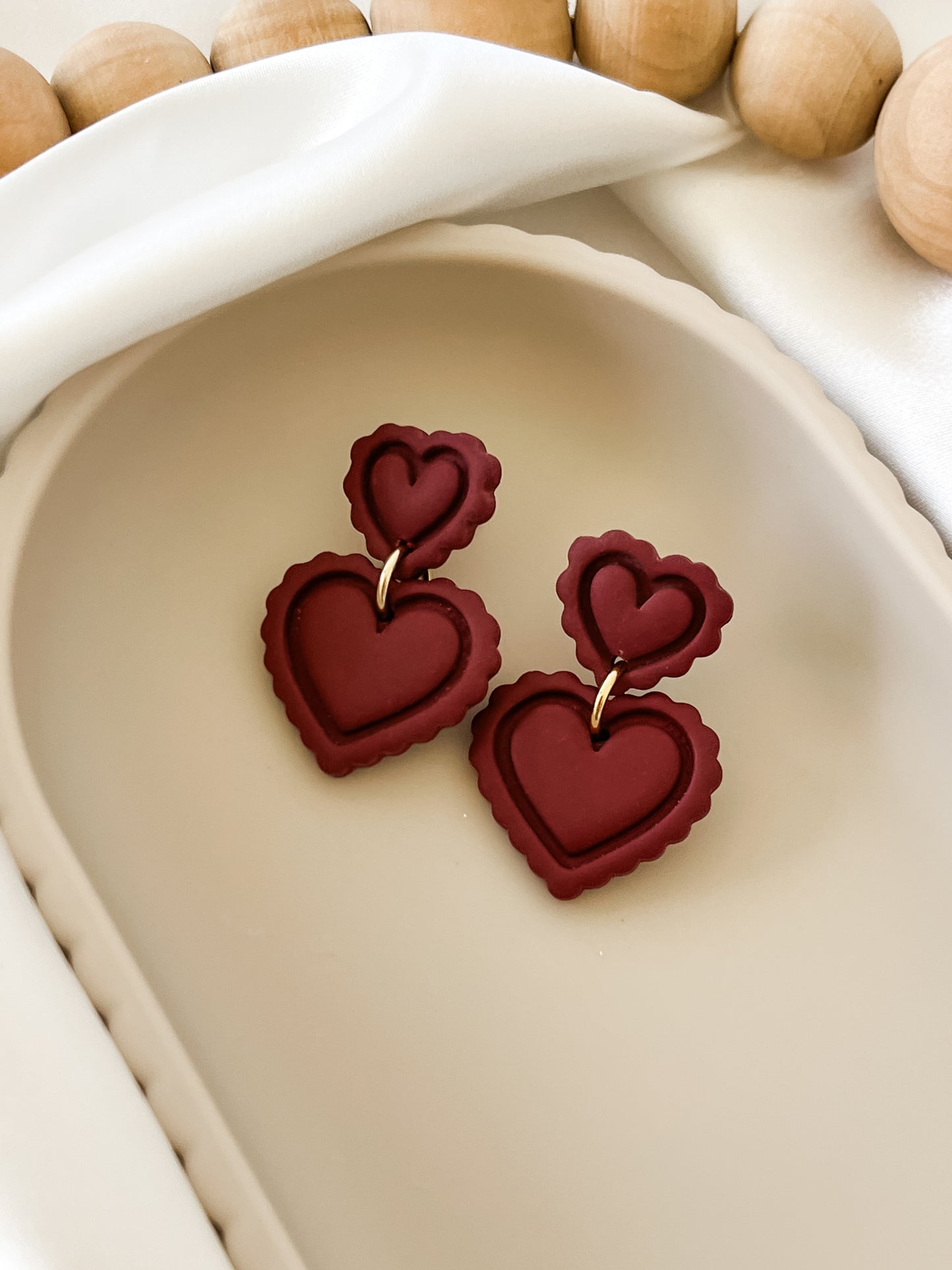 Scalloped Double Hearts - Date Night